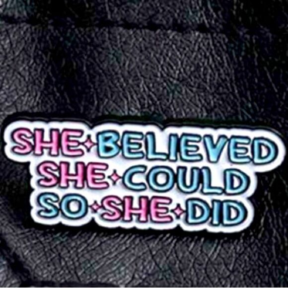 SALE Feminism Quote Enamel Pin - Picture 2 of 4